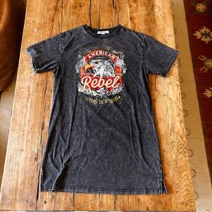 Mimi chica western metal fringe Graphic T-Shirt - Black - American rebel